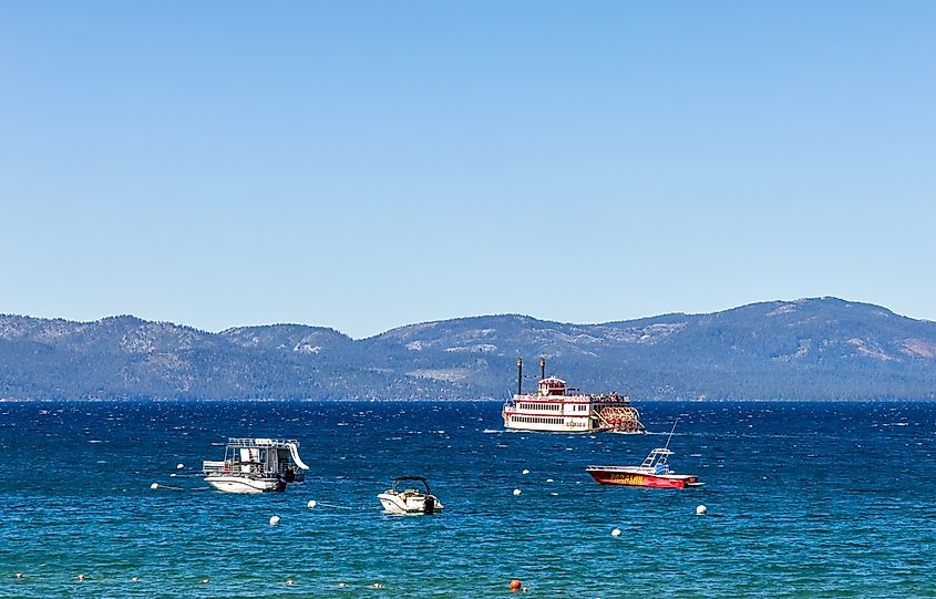 Scenic view of Lake Tahoe from Kings Beach, California
