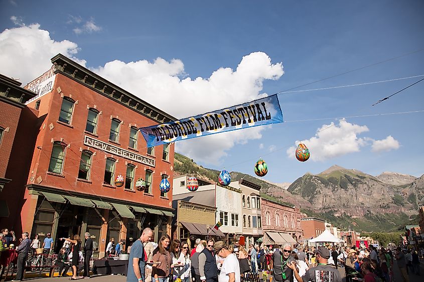  A general view of atmosphere at the Opening Night Feed at the Telluride Film Festival