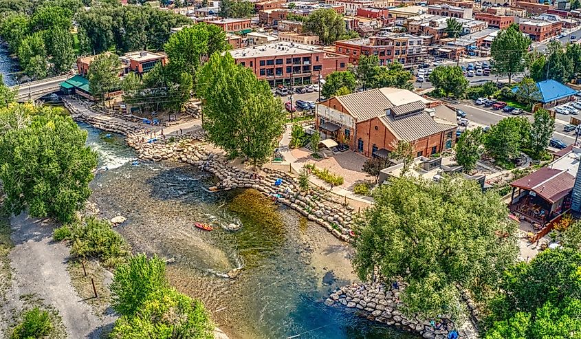 Rafting through Salida, Colorado.