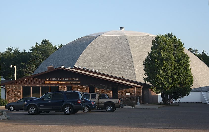 Eagle River Stadium, home of the Wisconsin Hockey Hall of Fame