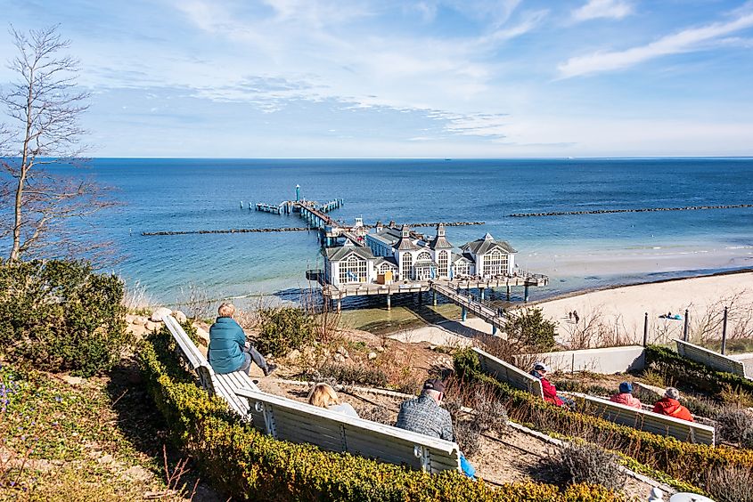 View of the Baltic Sea from Rugen in Germany.