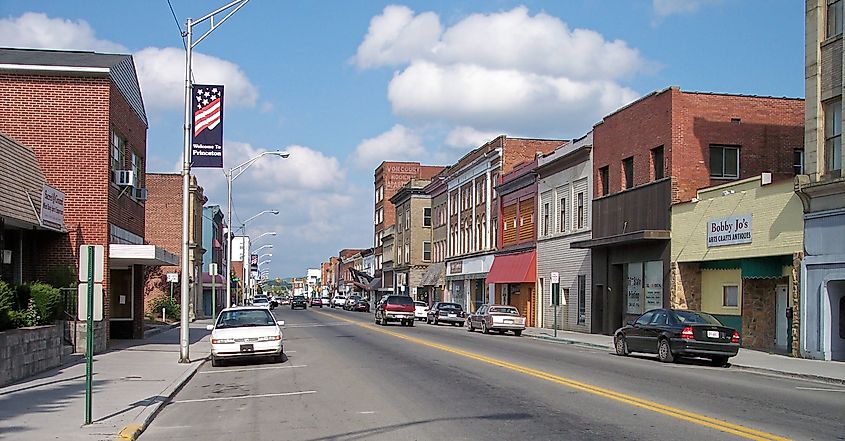 Downtown Princeton, West Virginia.