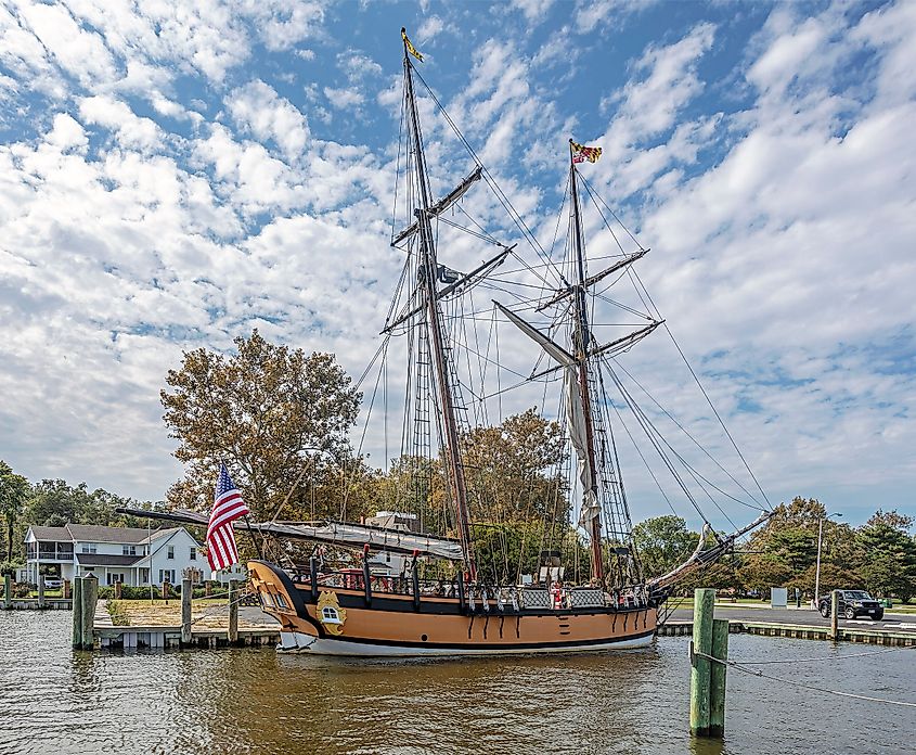 The Schooner Sultana at Cambridge, Maryland.