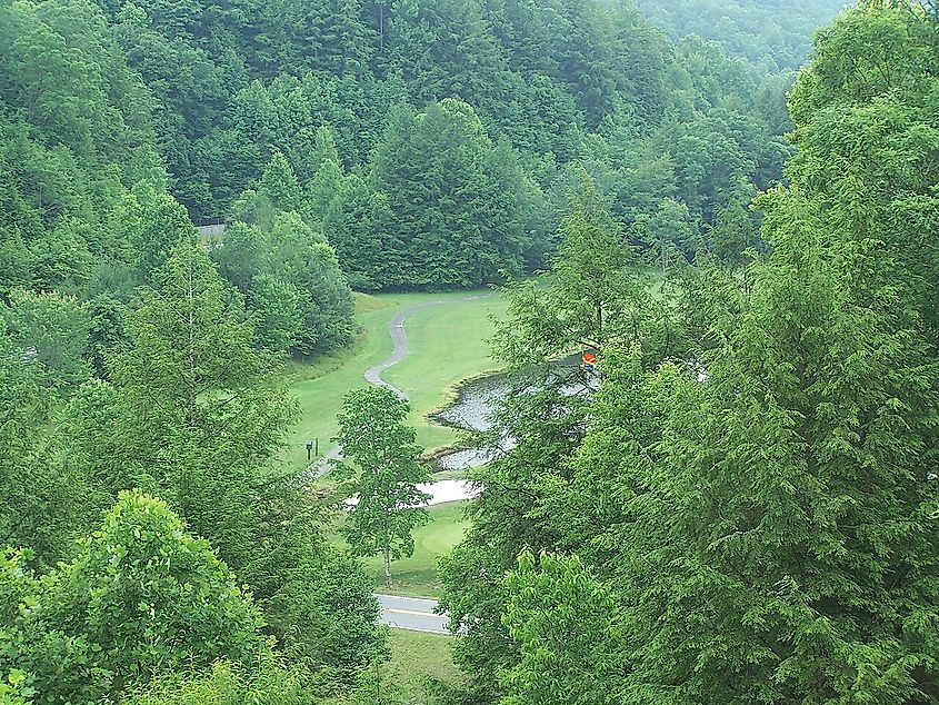 Golf course at Twin Falls Resort State Park, Wyoming County, West Virginia.