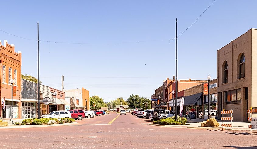 The old business district on Paul Avenue