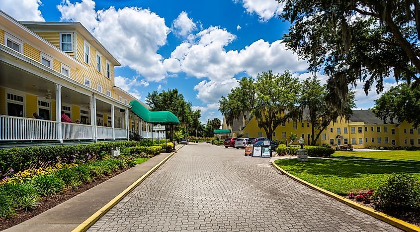 The Historic Lakeside Inn in Mount Dora, Florida.