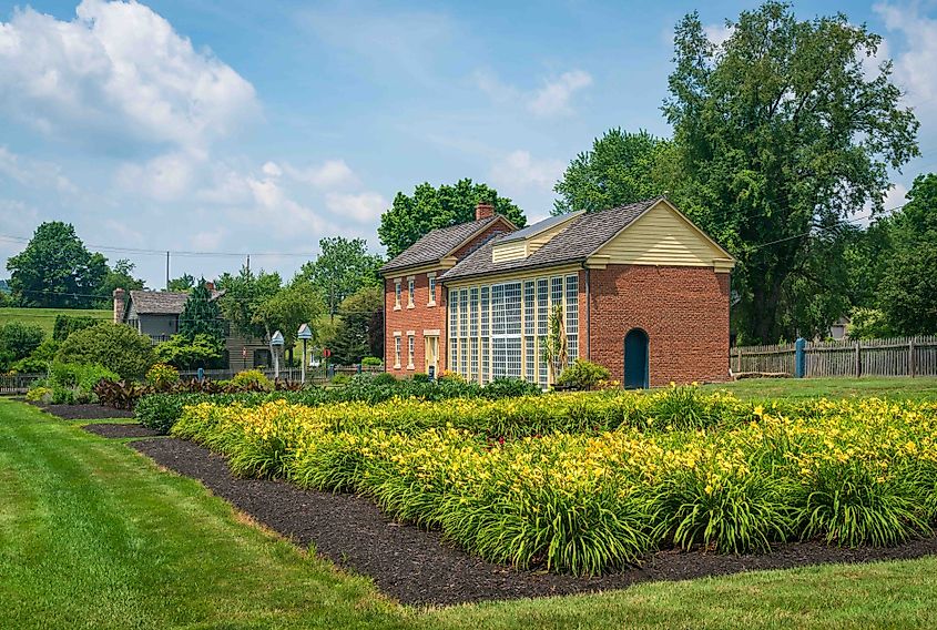 Historic buildings in the town of Zoar, Ohio.