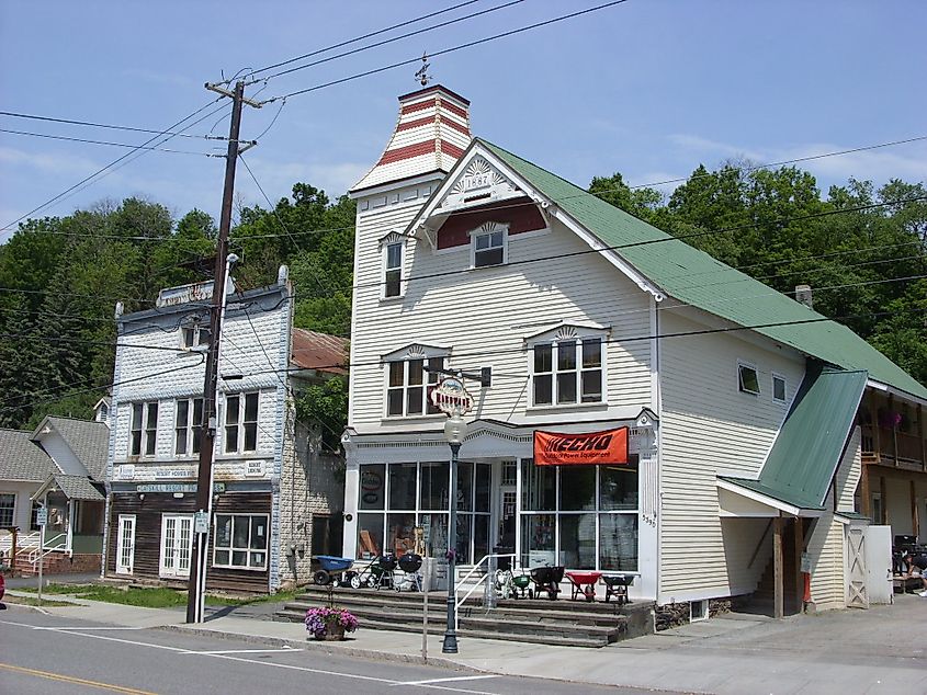 Historic Catskills architecture in Windham, New York.