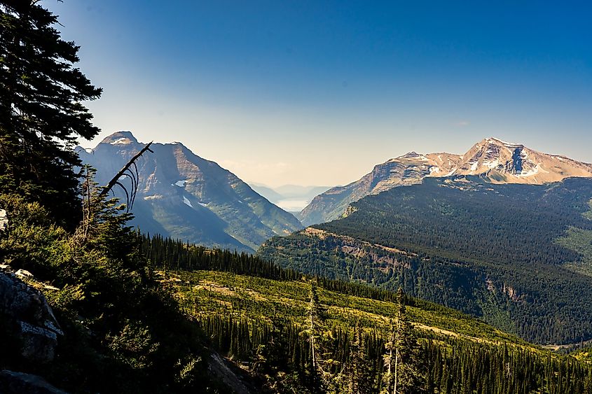 The Highline Trail in Glacier National Park, Montana.