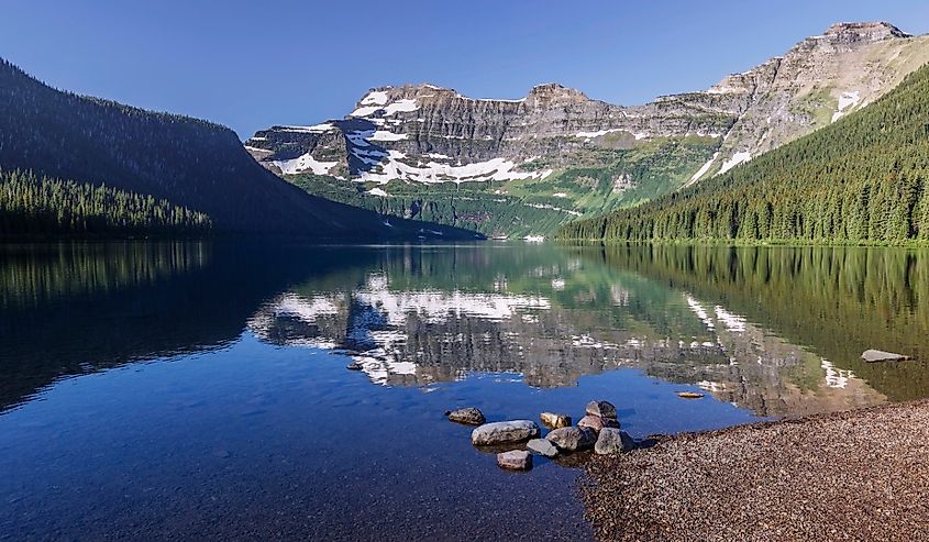 Cameron Lake, Waterton National Park, Canada.