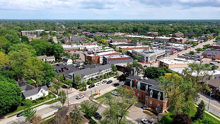 Downtown Farmington, Michigan.