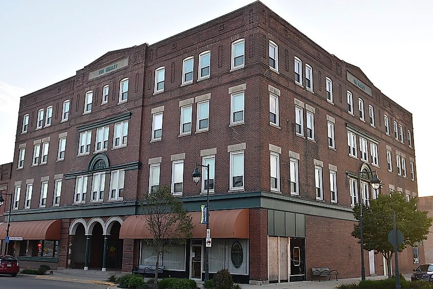 Hotel Mealey in Oelwein, Iowa.