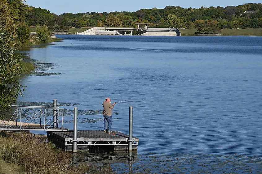 Fishing at Black Hoof Park.