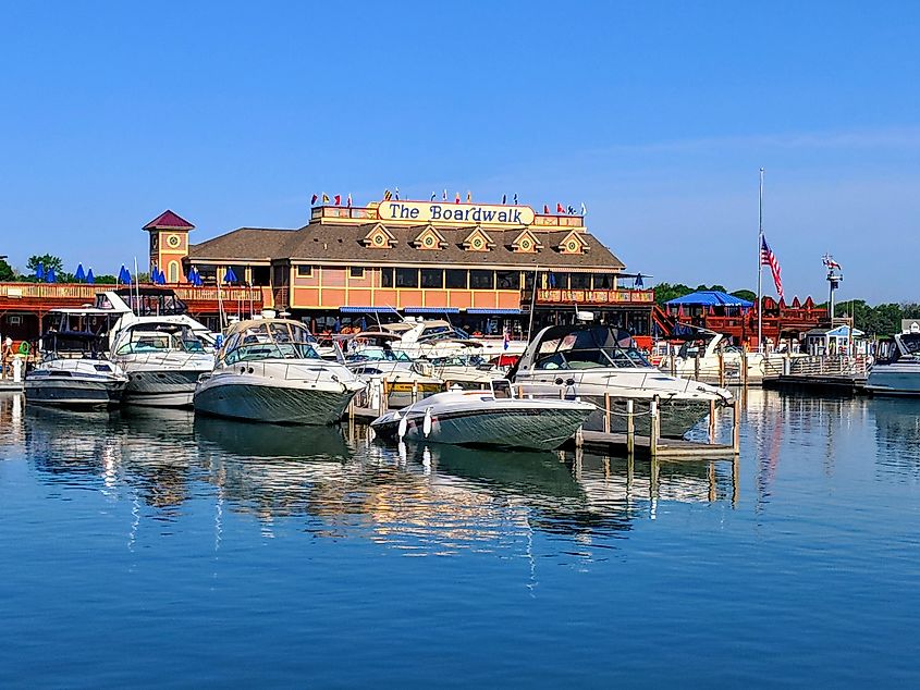 Boat dock in Put-in-bay, Ohio.