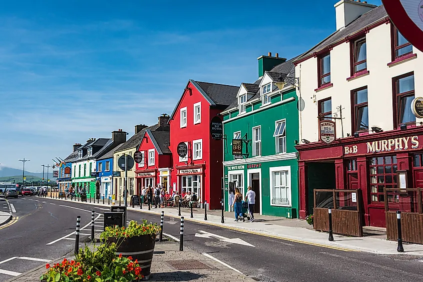 Street view in Dingle, Ireland.