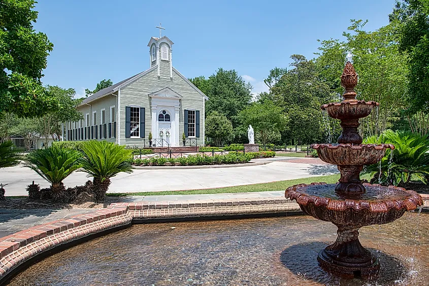 Catholic church in St. Francisville, Louisiana.