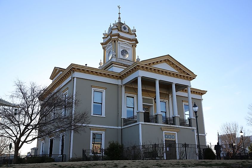 Historic Burke County Courthouse in downtown Morganton, NC.
