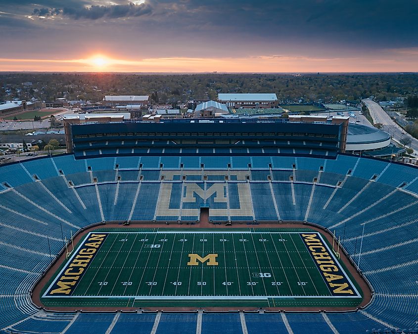 Michigan Stadium in Ann Arbor, Michigan.