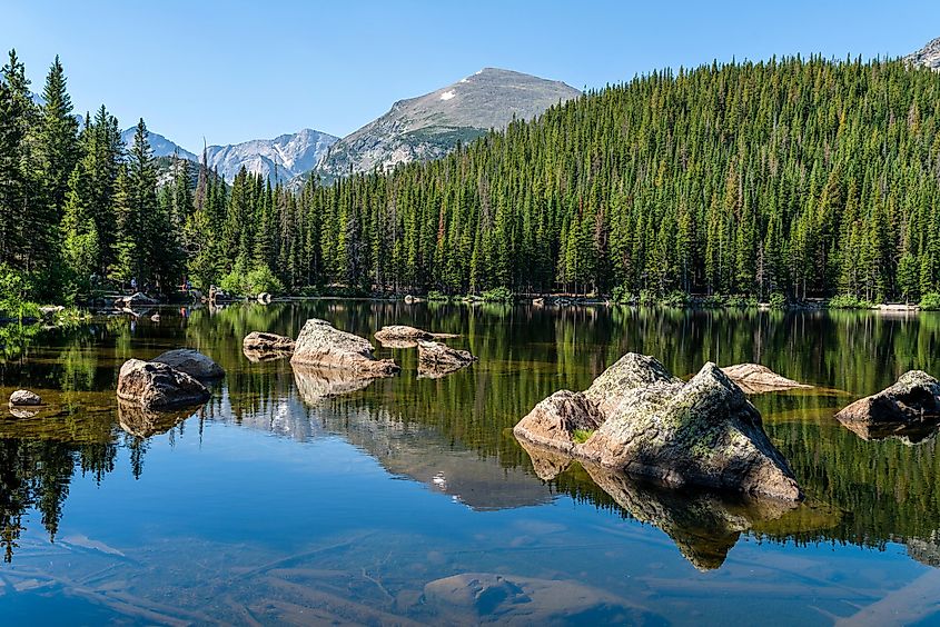 The beautiful Rocky Mountain National Park in Colorado.