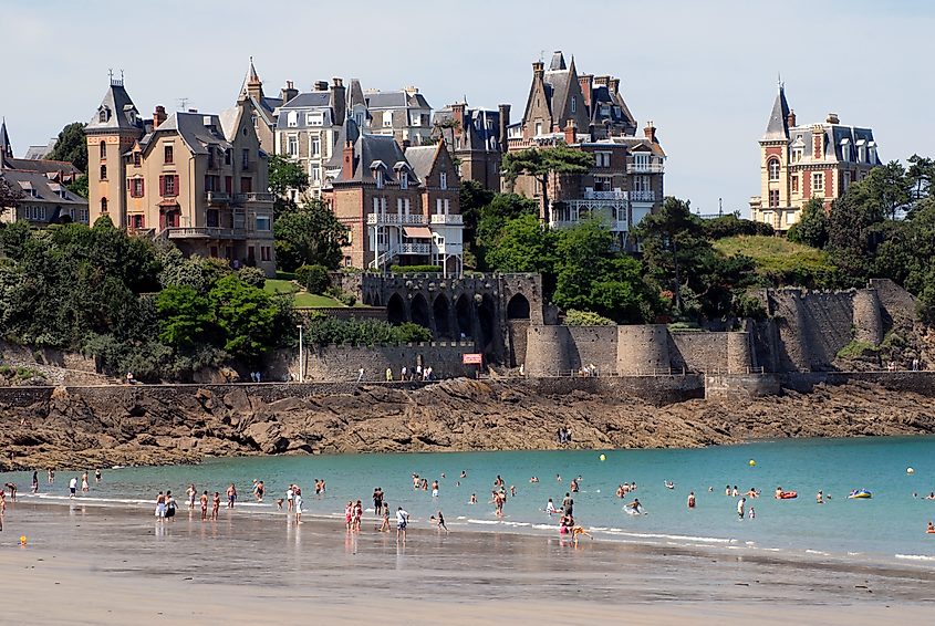 Grande plage de Dinard.