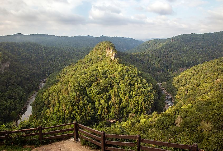 Morning Light At Breaks Interstate Park, Virginia.