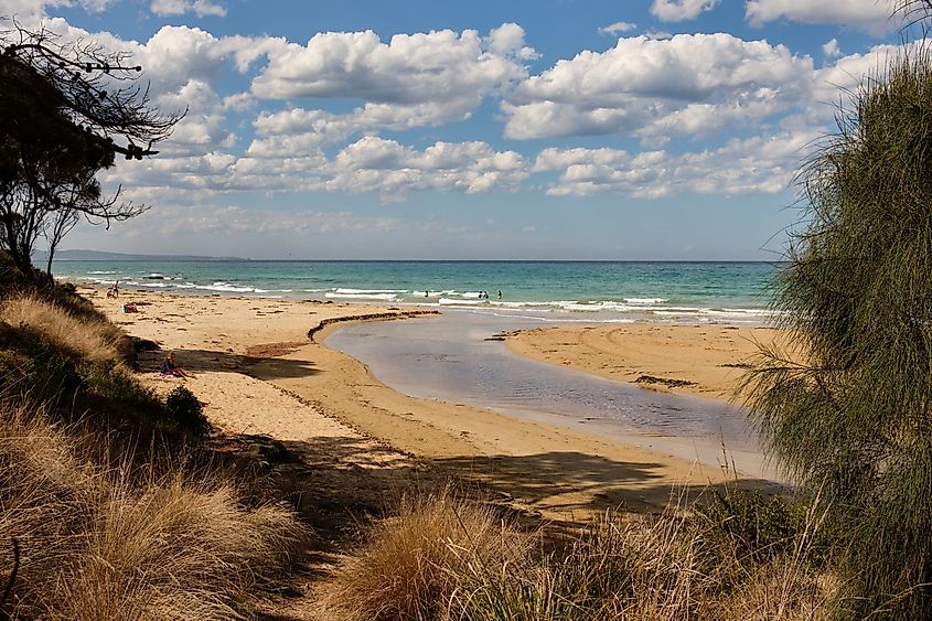 A beach in Lorne, Victoria.