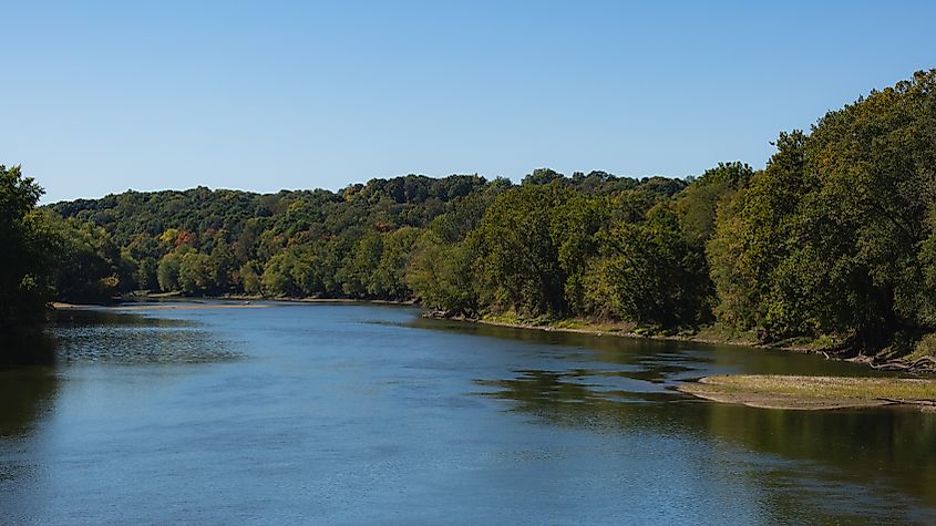 The Wabash River in Illinois.
