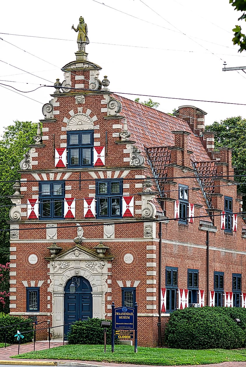 The Zwaanendael Museum is a popular visitor attraction and identifiable landmark in downtown Lewes. Editorial credit: John M. Chase / Shutterstock.com