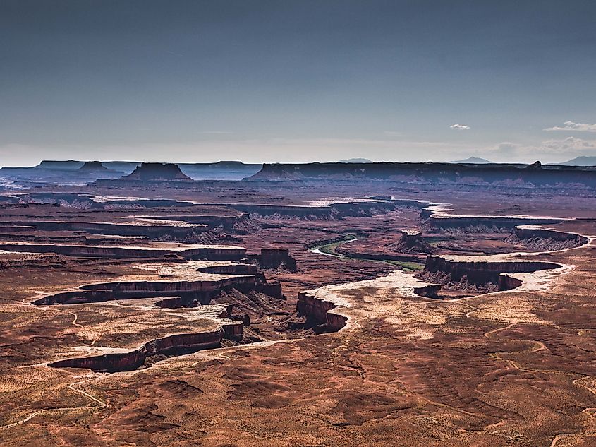 The Green River cutting through Canyonlands National Parks in southern Utah