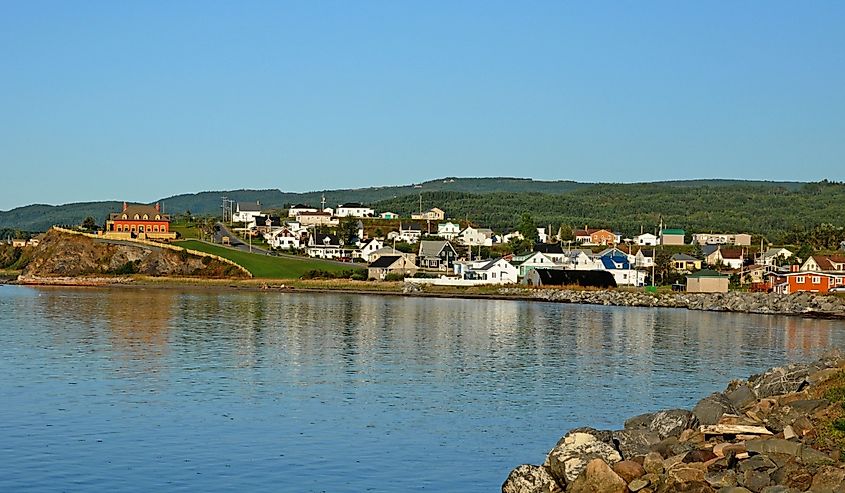 View of the small village of Sainte-Anne-des-Monts