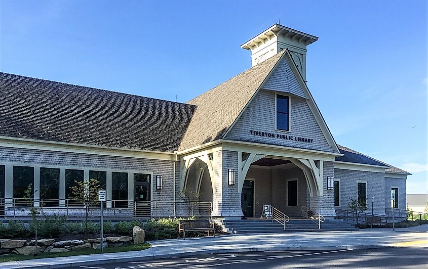 The public library in Tiverton, Rhode Island