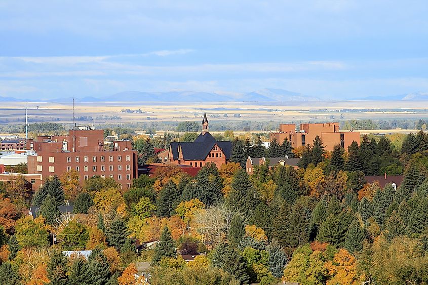 Bozeman, Montana, in fall.