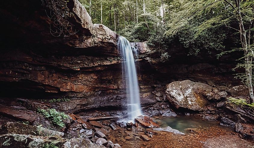 The Cucumber Falls at Ohiopyle State Park, USA