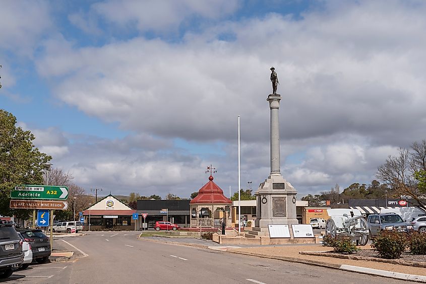 Burra War Memorial Monument in Burra, South Australia, Australia