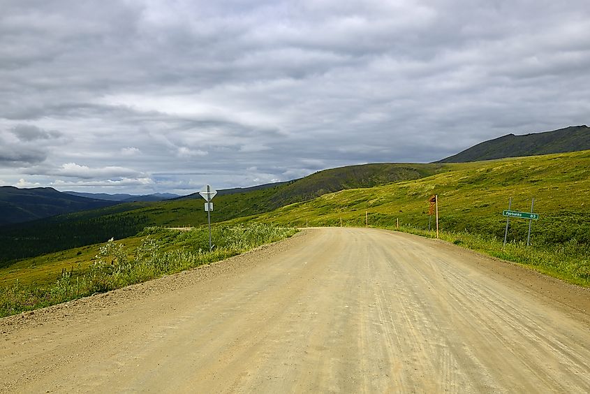 Steese Highway, Fairbanks, 83 miles, Pinnell Mountain, interior Alaska.