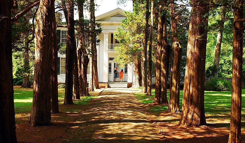 Path leading to Rowan Oak, William Faulkner's home in Oxford, Mississippi