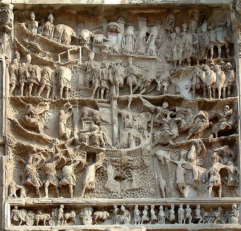 Relief of the Roman-Parthian wars at the Arch of Septimius Severus, Rome