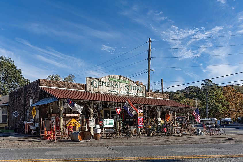 General Store with antiques in historic Cave Spring, Georgia