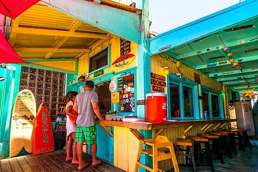 Mermaids Cafe in Kapaa, Kauai, Hawaii. Image credit Eddy Galeotti via Shutterstock