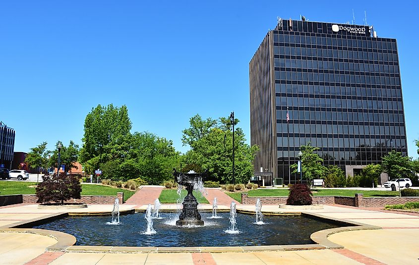 Cross Creek Linear Park Fountain, Fayetteville, North Carolina