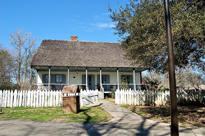 Amand Broussard House in the Vermilionville Historic Village.