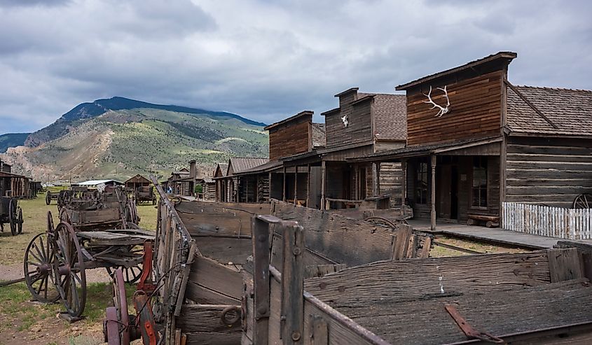 Cody, Wyoming lies the remnants of an old town from the days of the Wild West.