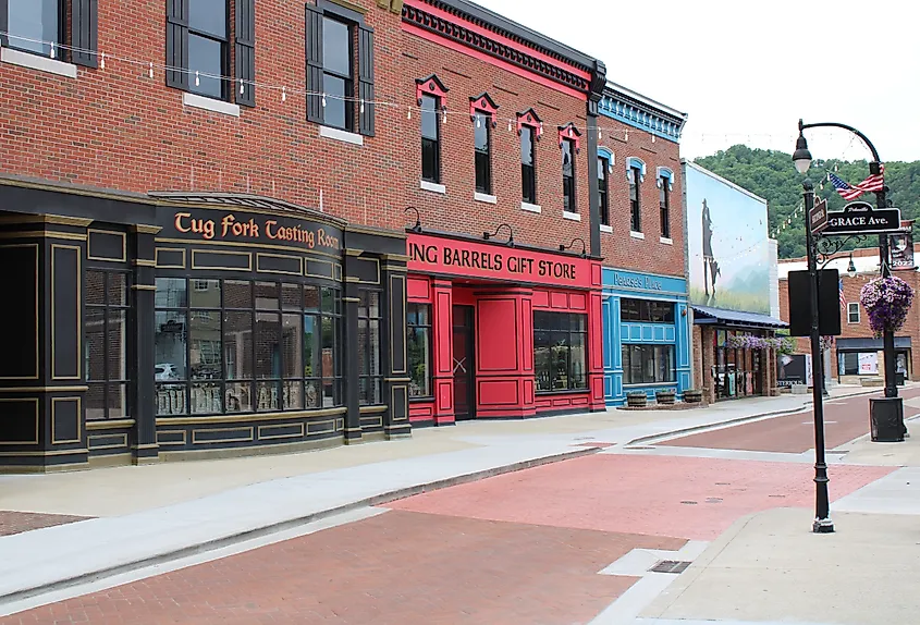 Downtown Pikeville, Kentucky.