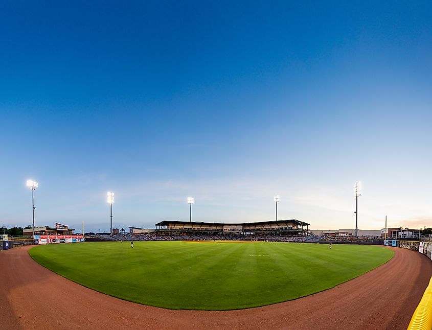 Trustman Park, home of the Mississippi Braves.