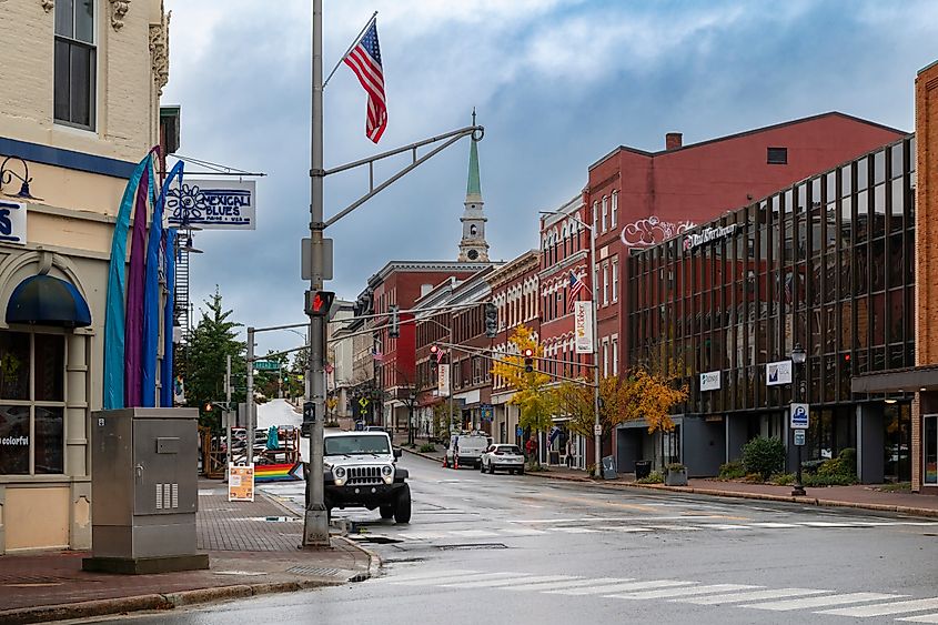 Main Street in Bangor, Maine.