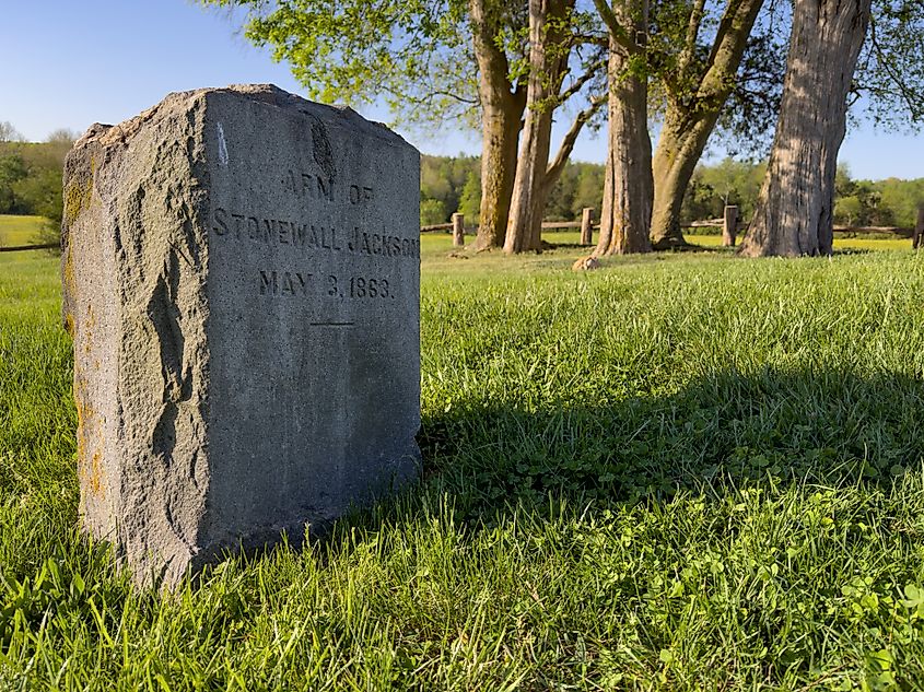 Grave of Stonewall Jackson’s Arm