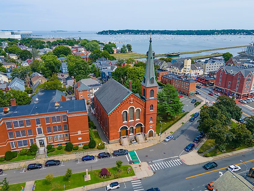 Immaculate Conception Church - Mary, Queen of Apostles Parish at 15 Hawthorne Blvd, Salem, Massachusetts