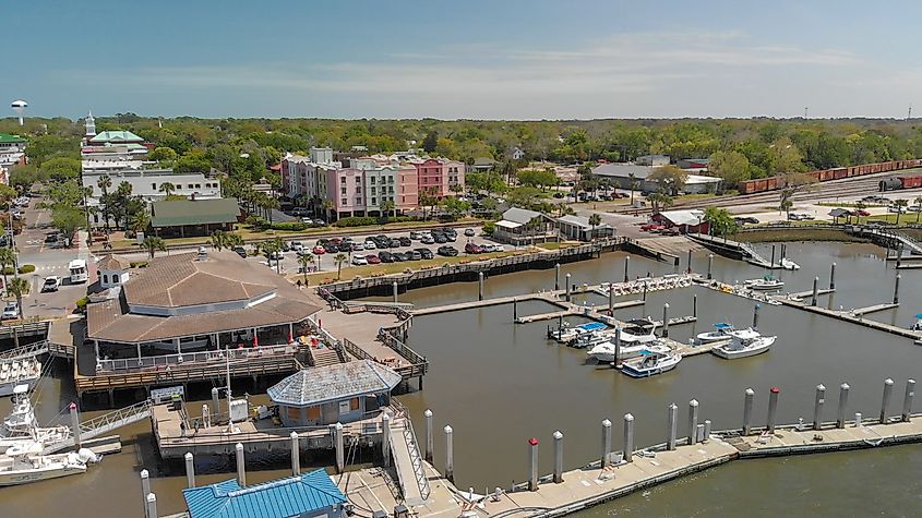 View of the coast in Fernandina Beach, Florida.