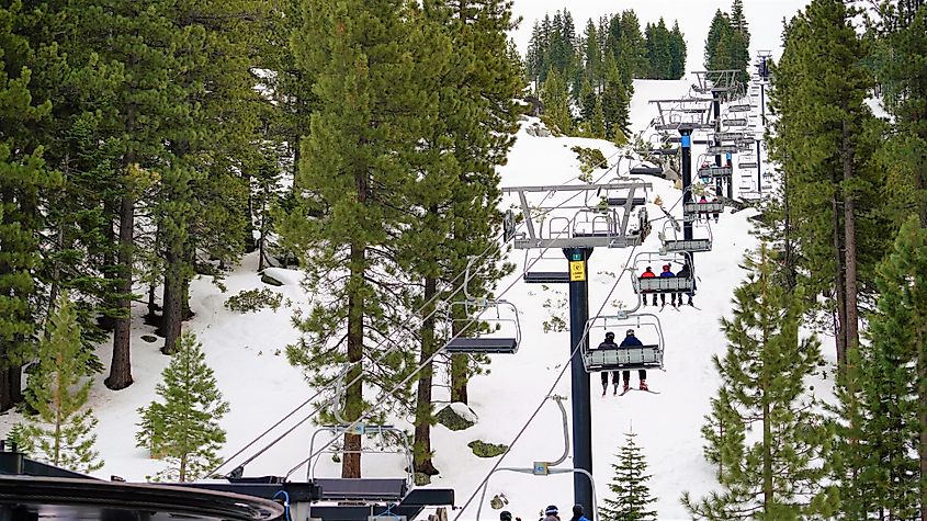 Diamond Peak Ski Resort in Incline Village, Nevada.