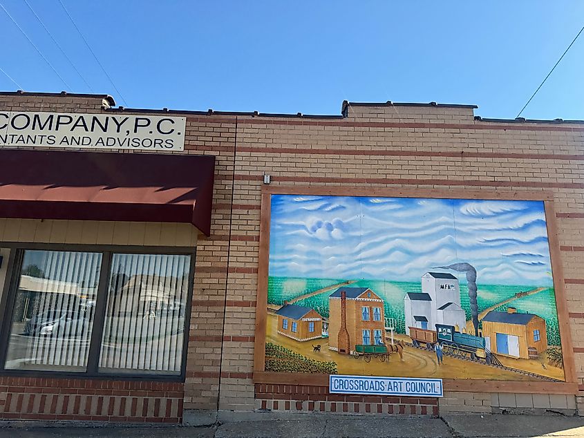 Building mural in Wentzville, Missouri.